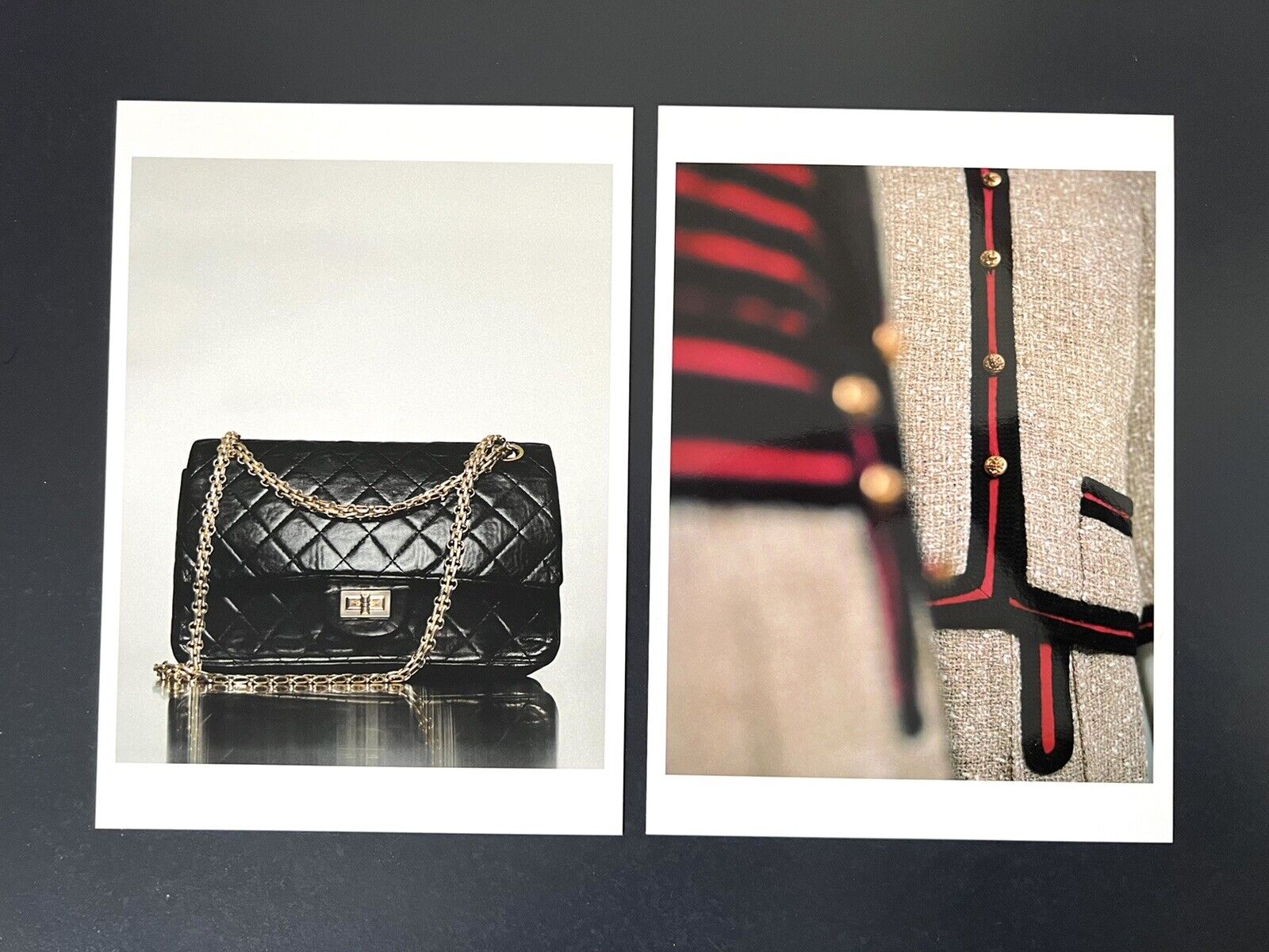 Chanel x2 postcards Gabrielle Chanel fashion manifesto NGV 2022 exhibition 