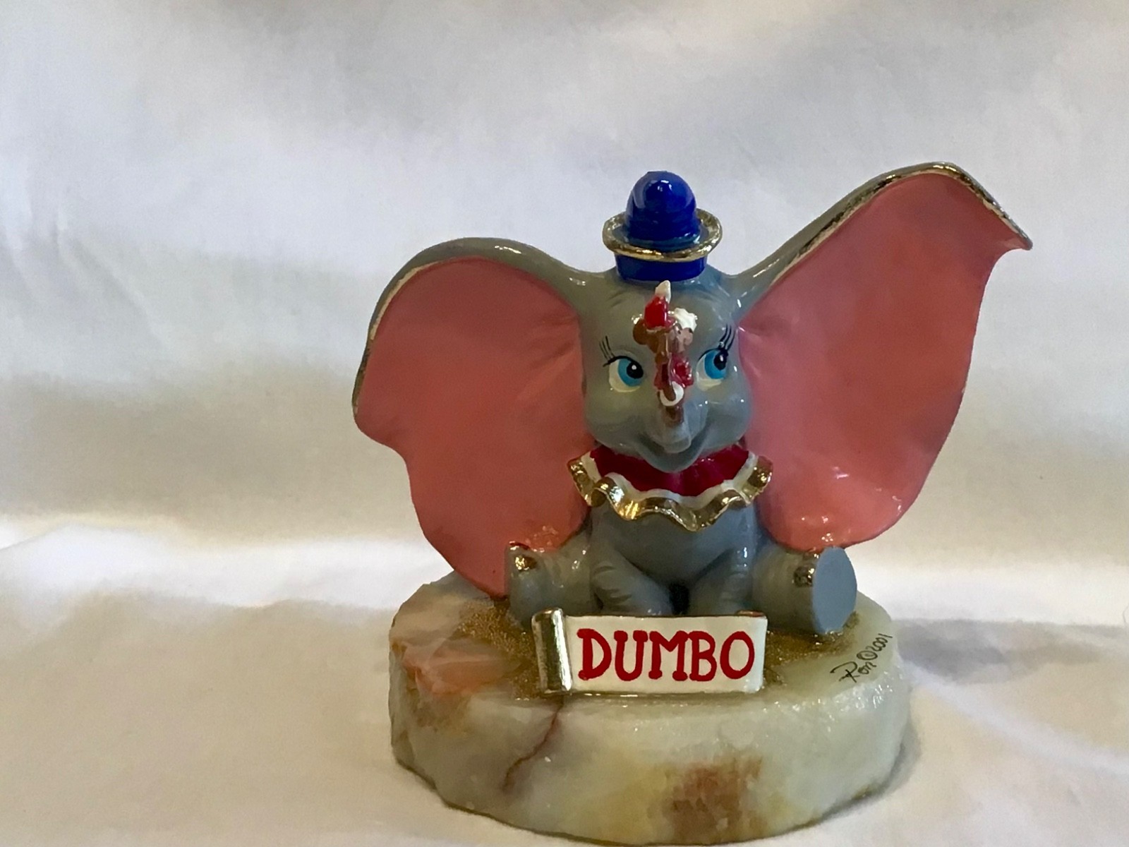 Rare mint Ron Lee DUMBO Figurine Artist Proof AP 5/12 Onyx Base W/ COA
