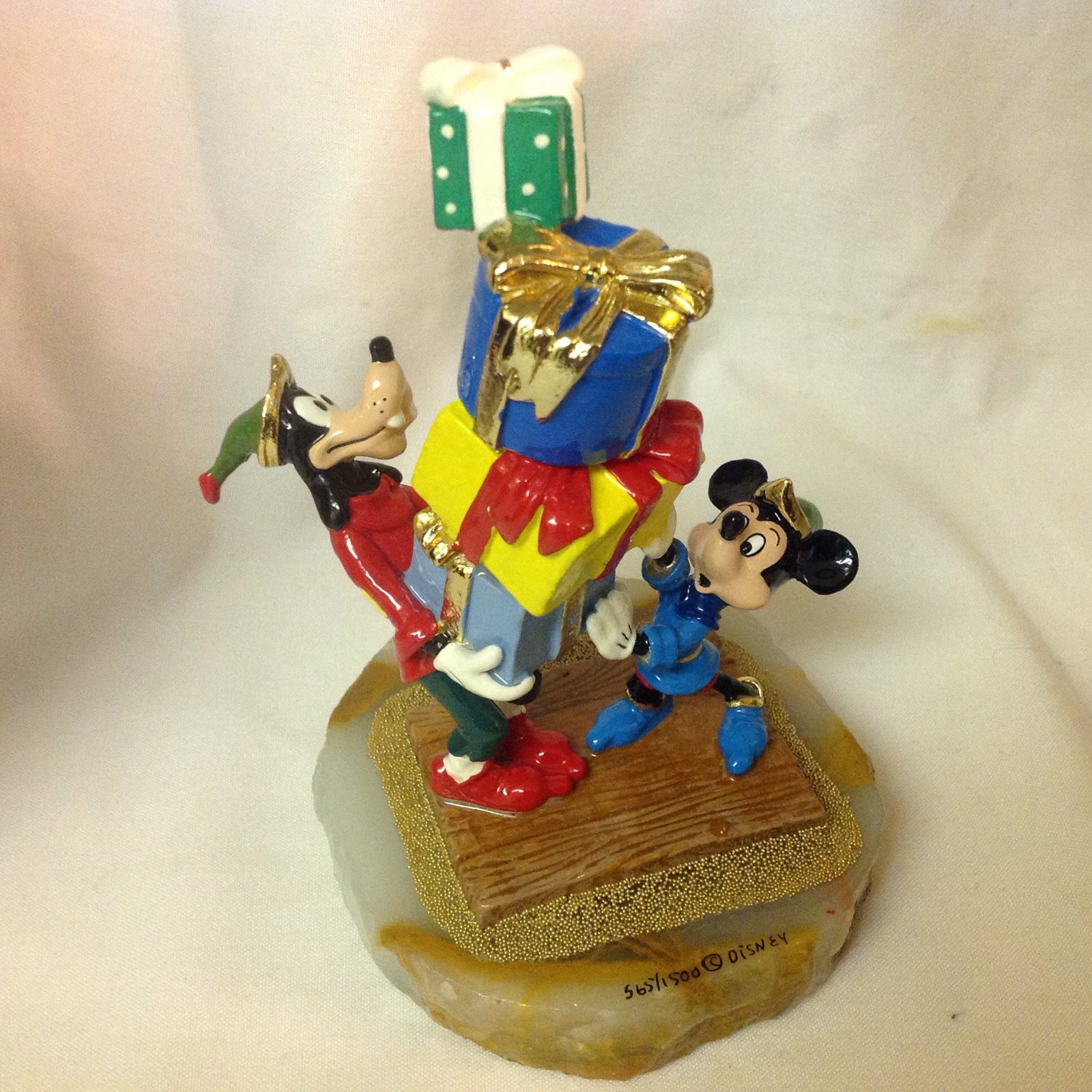 Disney Ron Lee Mickey & Goofy '03  LE Figure Statue Figurine w/COA
