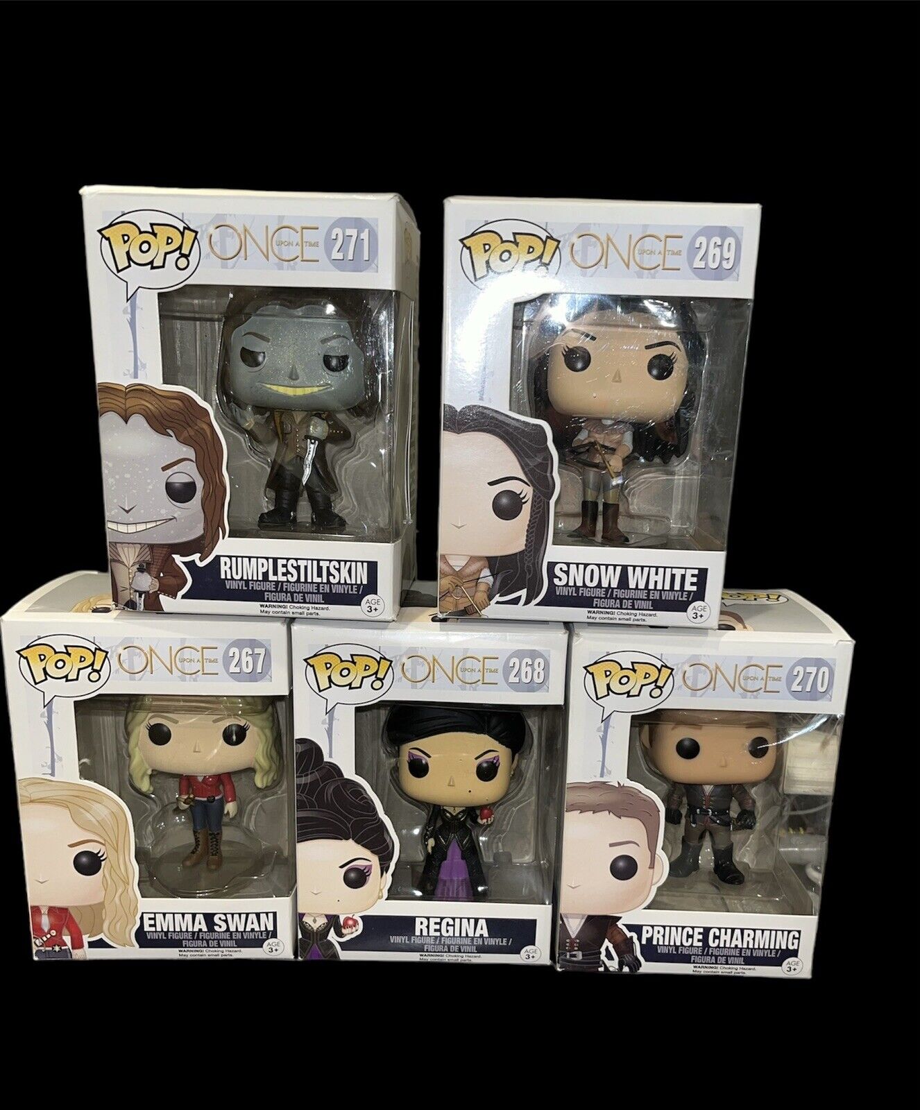 ONCE UPON A TIME FUNKO POP VINYL figurines 267 268 269 270 & 271  bundle deal