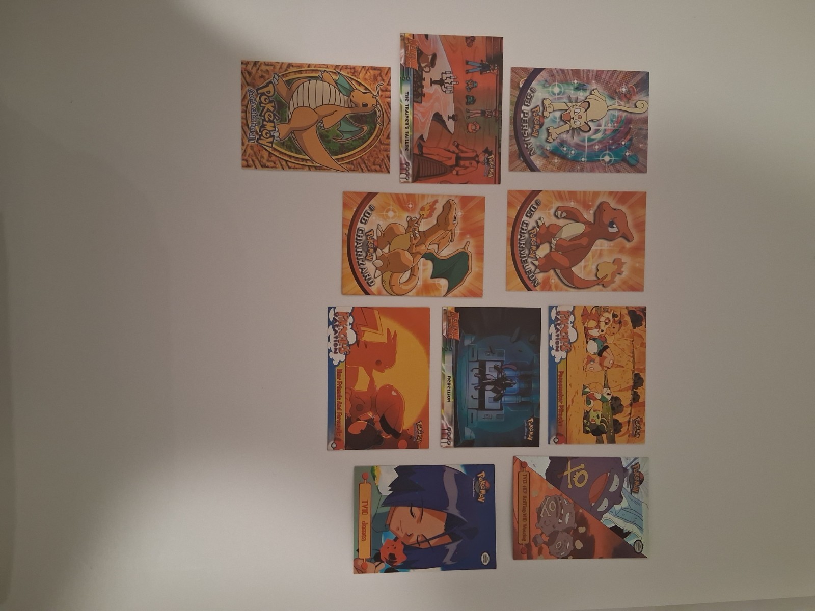 Vintage 1999 Topps Pokemon Card Lot 10pc - Charizard #06 Charmeleon #05 Blue...
