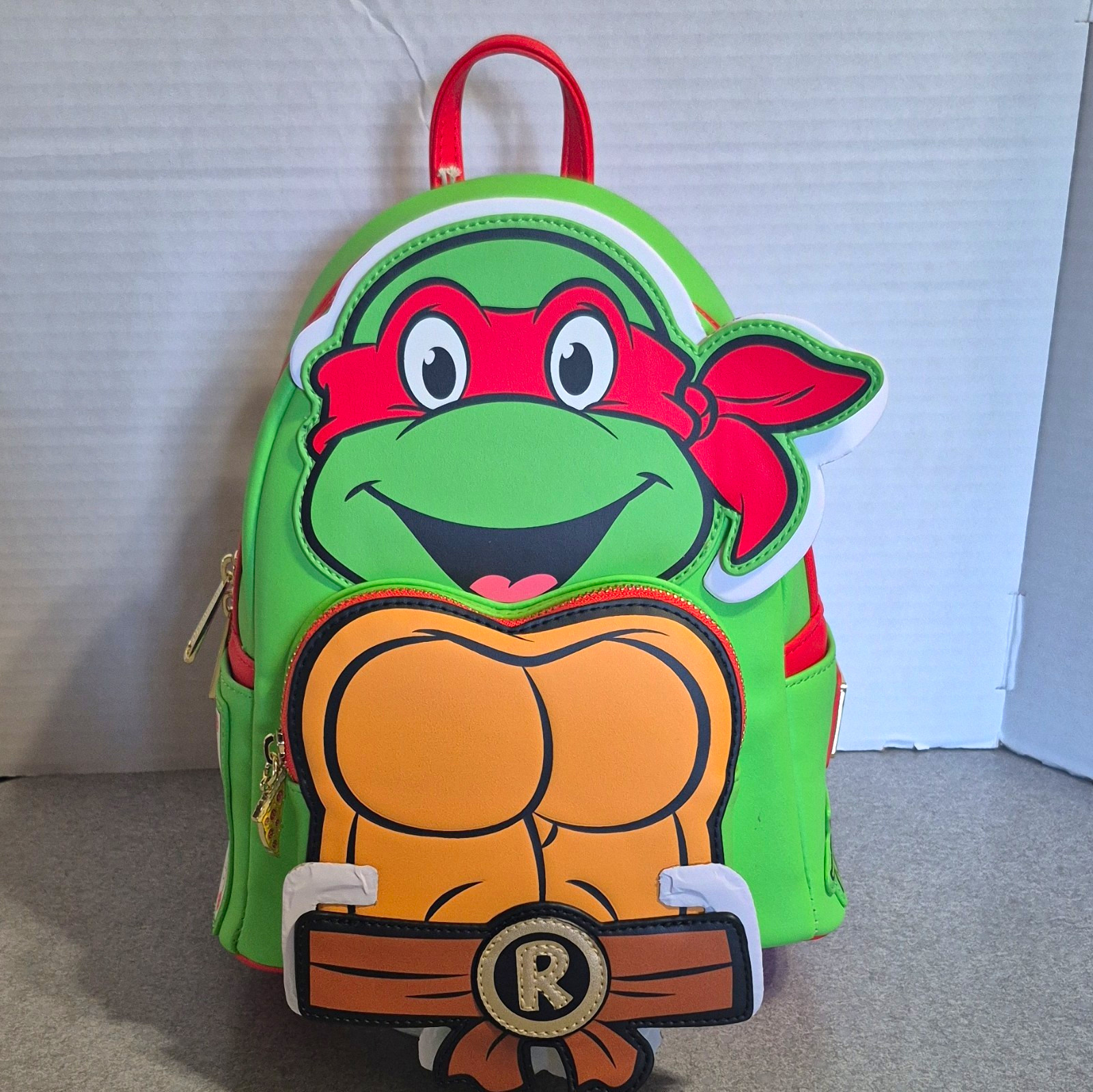 Loungefly Nickelodeon TMNT Raphael Cosplay Mini Backpack Faux Leather