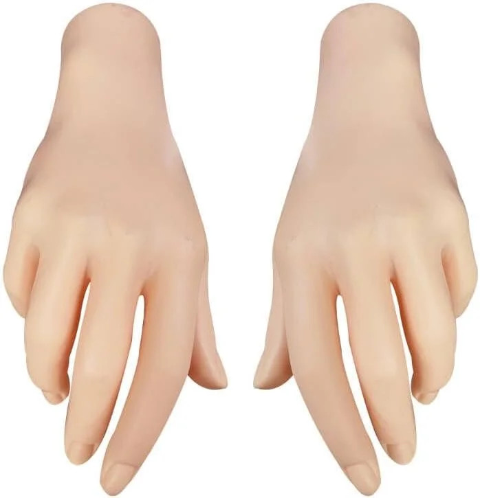 2 Pieces Spooky Halloween Decoration Realistic Hands,Life Size Severed Plastic H