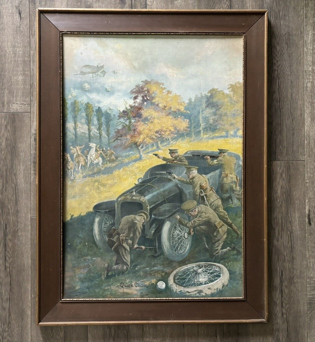 C. 1918 Advertisement by Simmons 