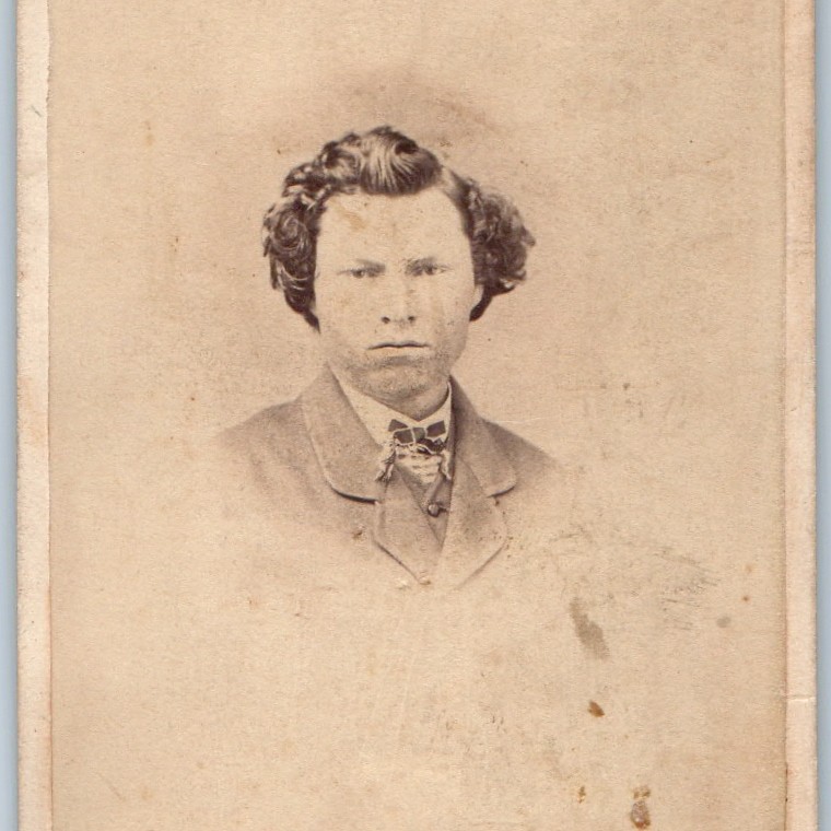 ID\'d c1860s George Daniel Chafee Shelbyville, IL Attorney Senator CDV Photo Vtg