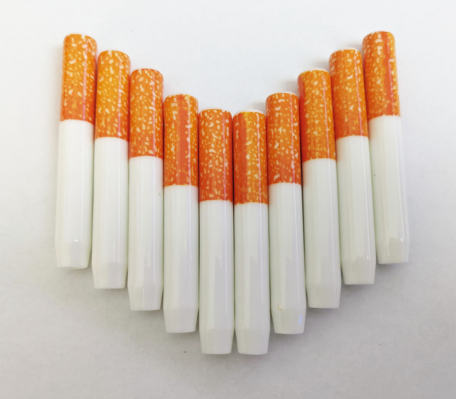 10x Ceramic One Hitter Dugout Pipe Cigarette Bat Small 55mm / 2.13\