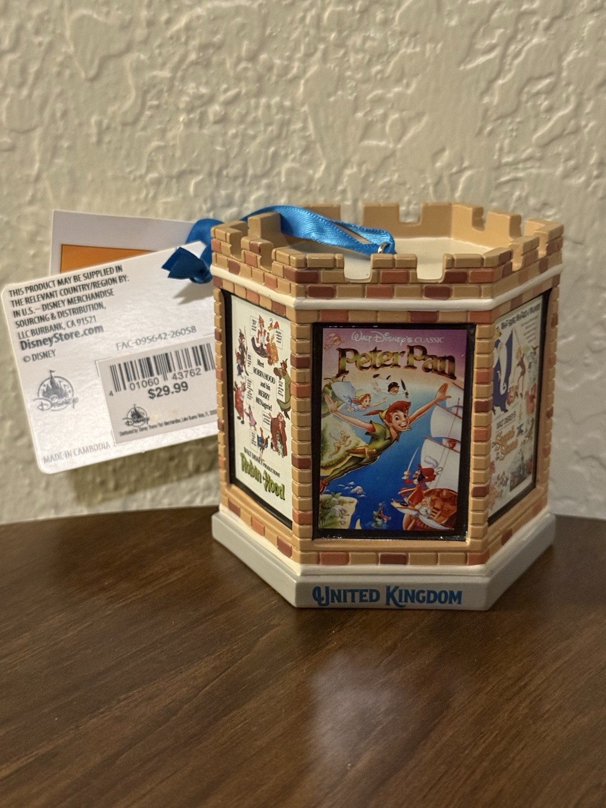 Disney Parks Sketchbook Light Up Christmas Ornament Epcot United Kingdom Posters
