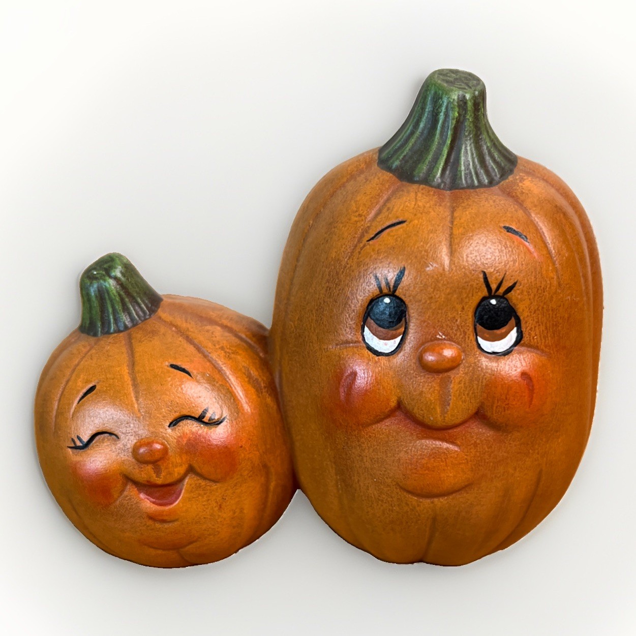Vintage Halloween Figurine Decoration Anthropomorphic Pumpkin Jack O Lanterns