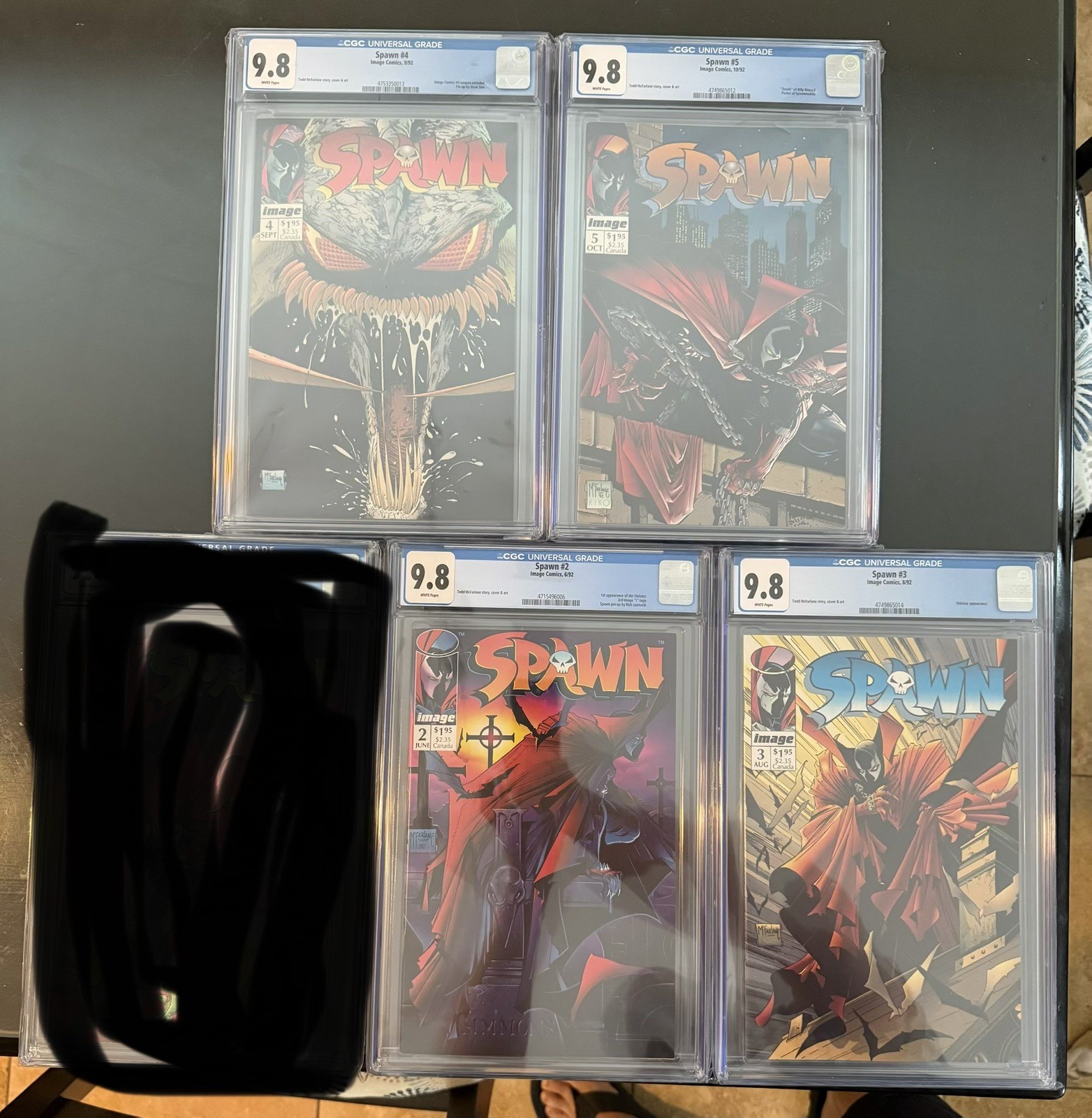 Spawn #2 - #5 Comic Book Lot CGC 9.8 1992 Image Comics Todd McFarlane