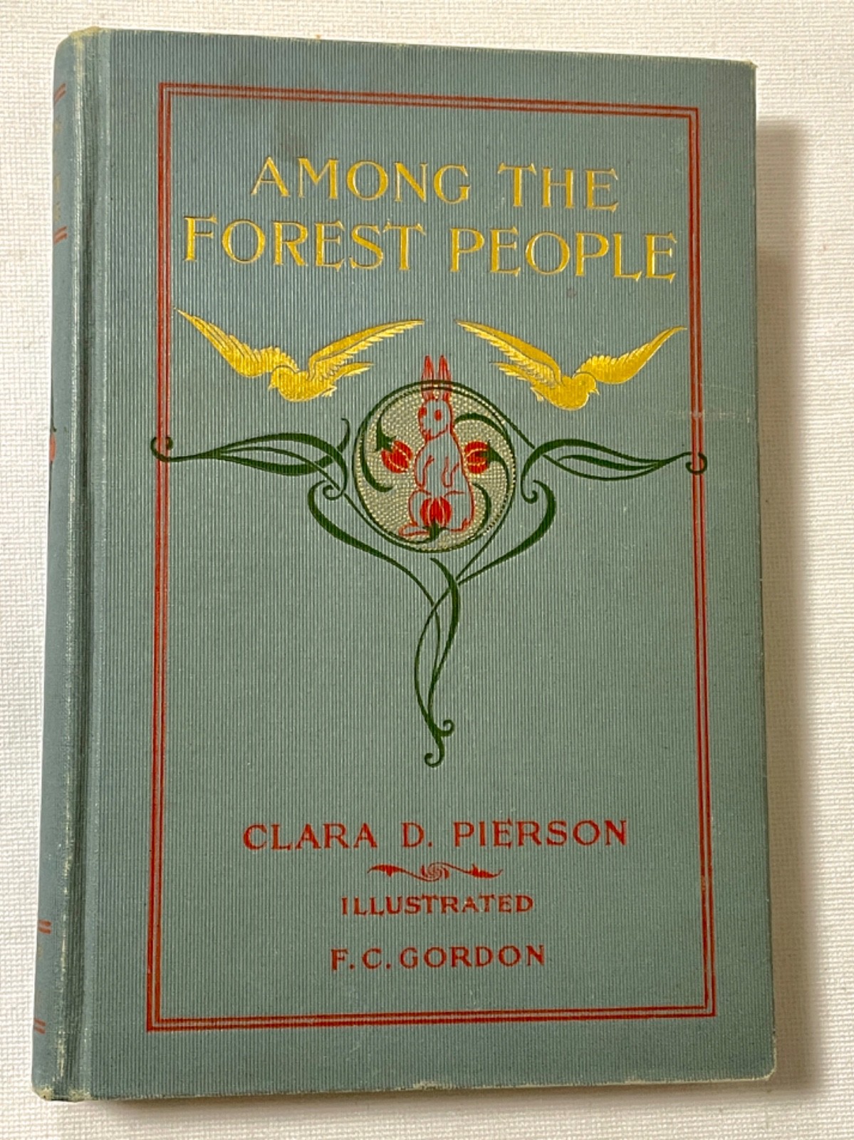 Antique Victorian Book 1898 First Edition Decorative Gilt Illustrated Animals NF