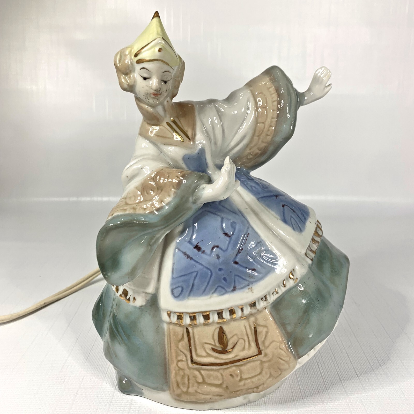 Lenwile Ardalt Asian Night Lamp Hard to Find Siamese Dancing Girl Vintage