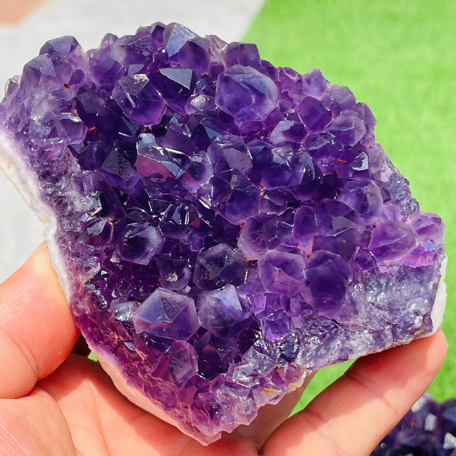 488g Natural Raw Purple Quartz Geode Druzy Crystal Cluster Healing Specimen 488g Natural Raw Purple Quartz Geode Druzy Crystal Cluster Healing Specimen
