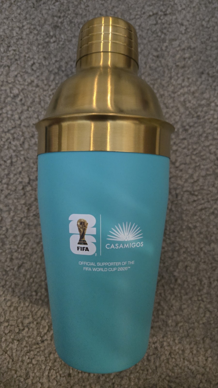 New Casamigos Tequila Drink Cocktail Shaker FIFA World Cup 2026 Brand New 8 Inch New Casamigos Tequila Drink Cocktail Shaker FIFA World Cup 2026 Brand New 8 Inch