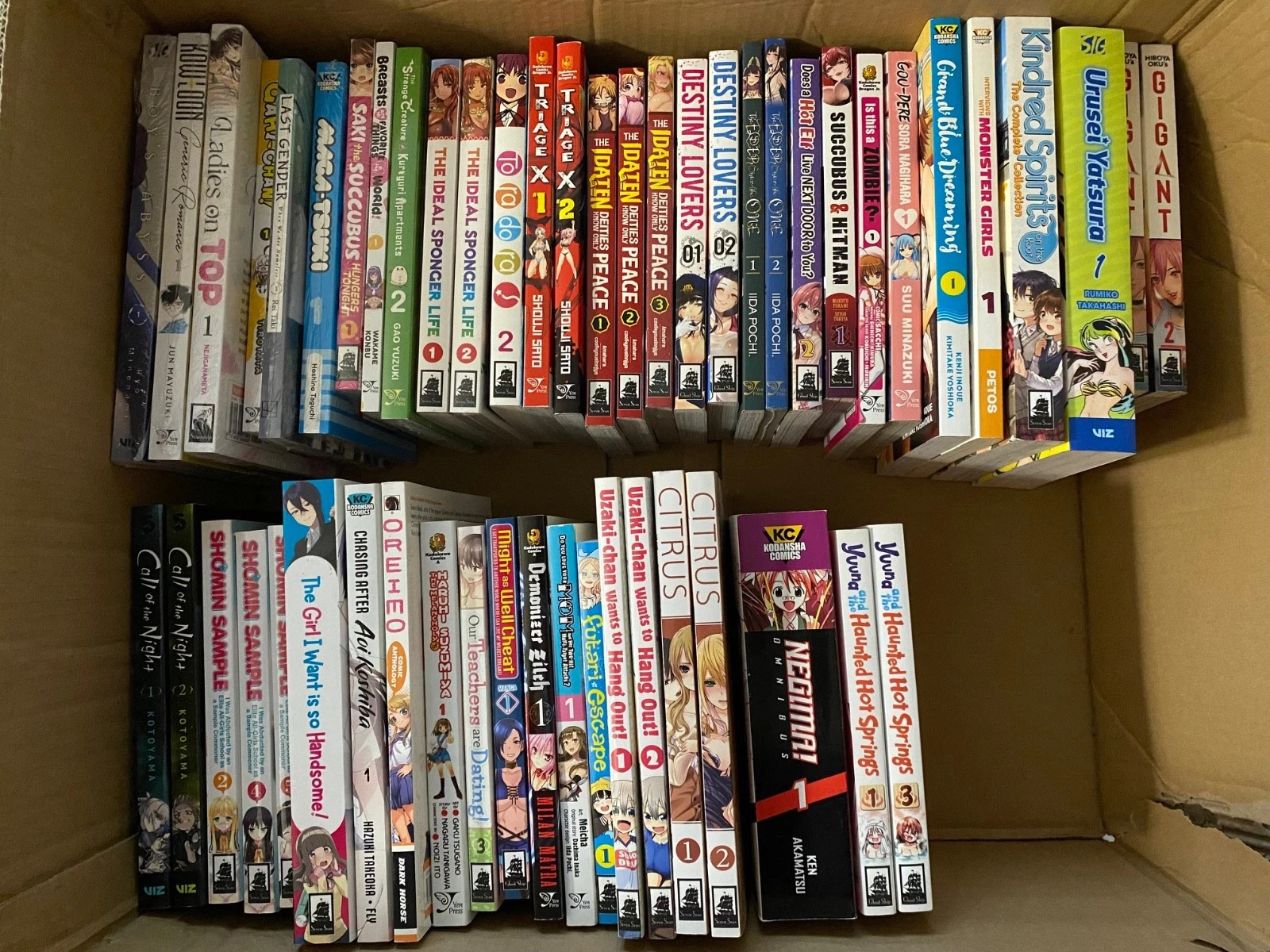 #1 - Huge lot of 53 Manga Comic Graphic Novels Many Still Sealed