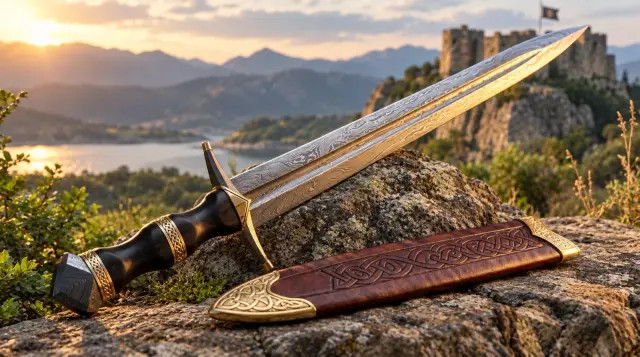 Hand Forged Damascus Steel Roman Gladius Sword Medieval Short Sword