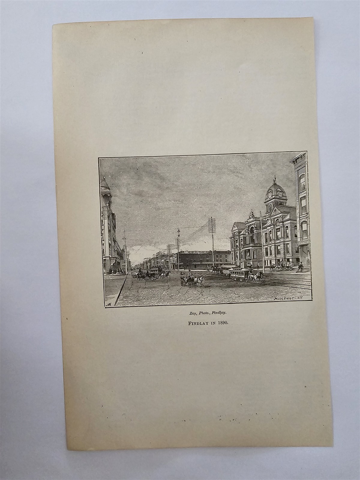 Findlay Ohio 1890 1900 Ohio Krehbiel Print Picture