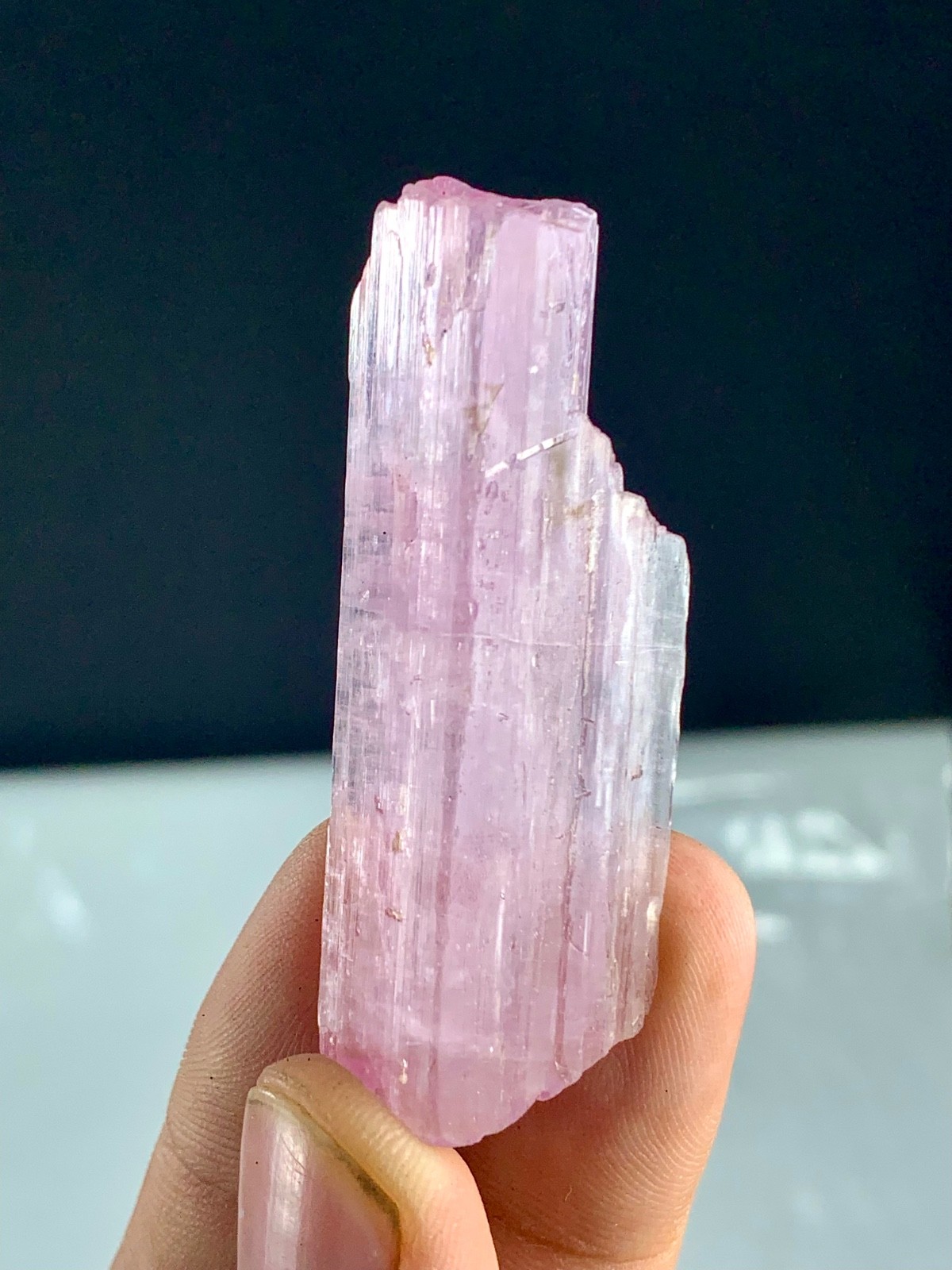 24 Gram Natural Beautiful Pink Kunzite Crystal from Afghanistan