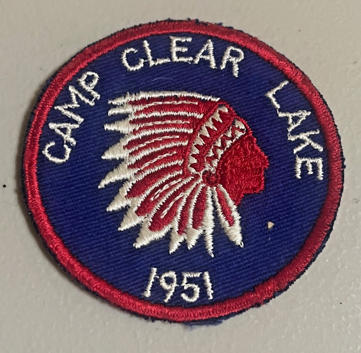 1951 Camp Clear Lake Segregated Camp Florida Patch SSC