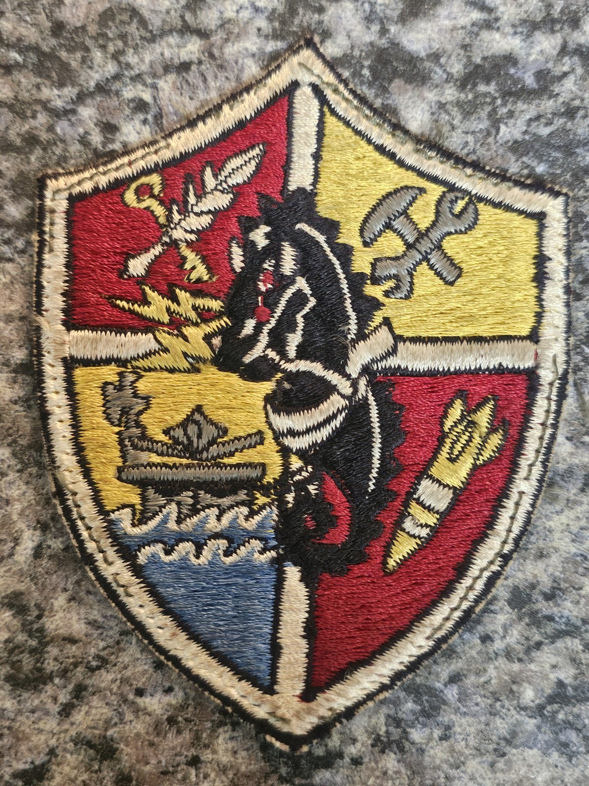 Original 1940's 1950's Navy FASRON Patch Fleet Air Service Squadron RARE Vintage
