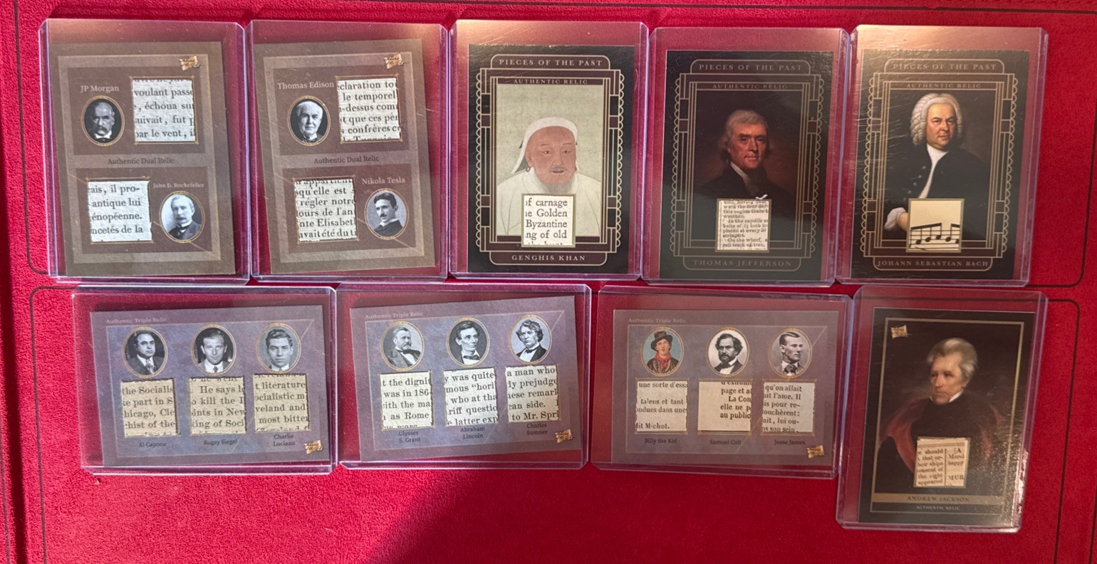 2025(8) & 2024(1) Historic Autographs Pieces of the Past Authentic Relics Lot 9