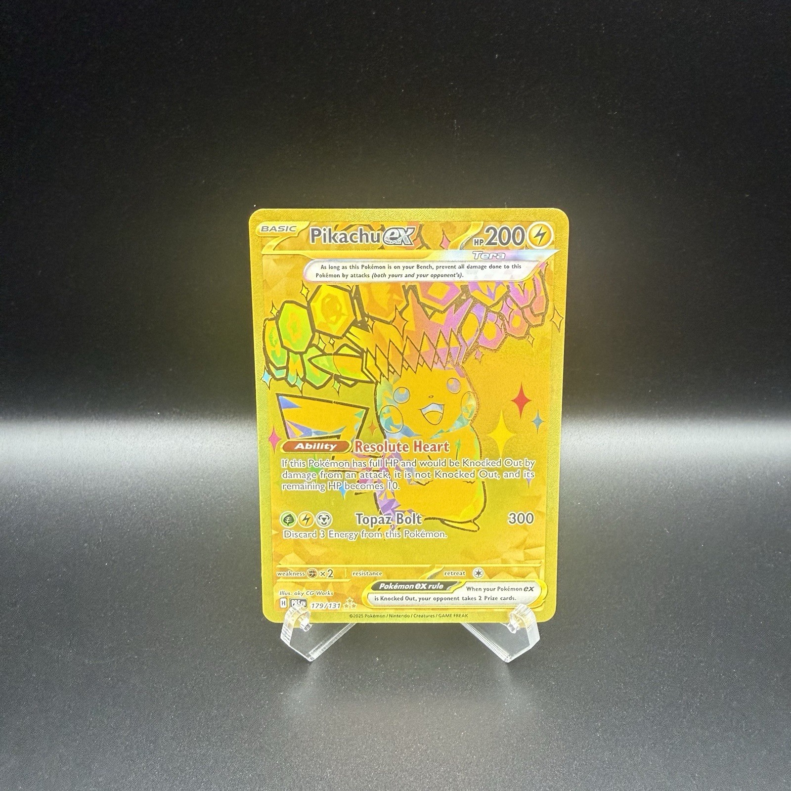 Pokémon TCG Pikachu ex 179/131 Prismatic Evolutions Full Art Holo English