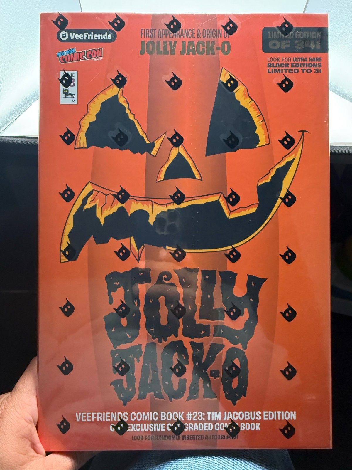 VeeFriends Comic #23 Jolly Jack-O NYCC 2026 Exclusive Sealed CGC Box Orange /341