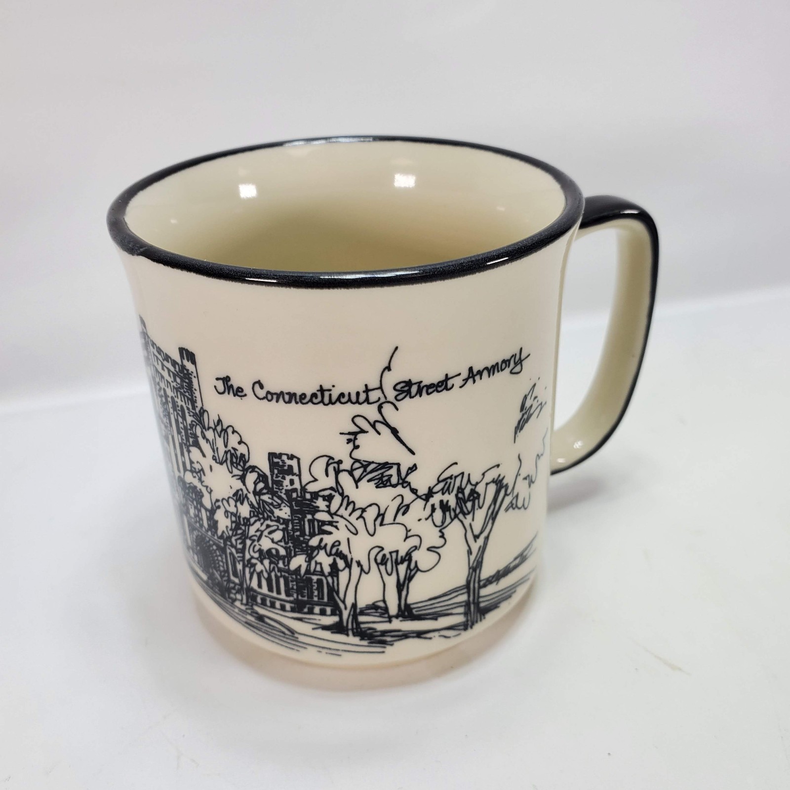 Vintage AM&A\'s Buffalo NY Connecticut Street Armory Mug New York Sketch AMAs Vintage AM&A\'s Buffalo NY Connecticut Street Armory Mug New York Sketch AMAs