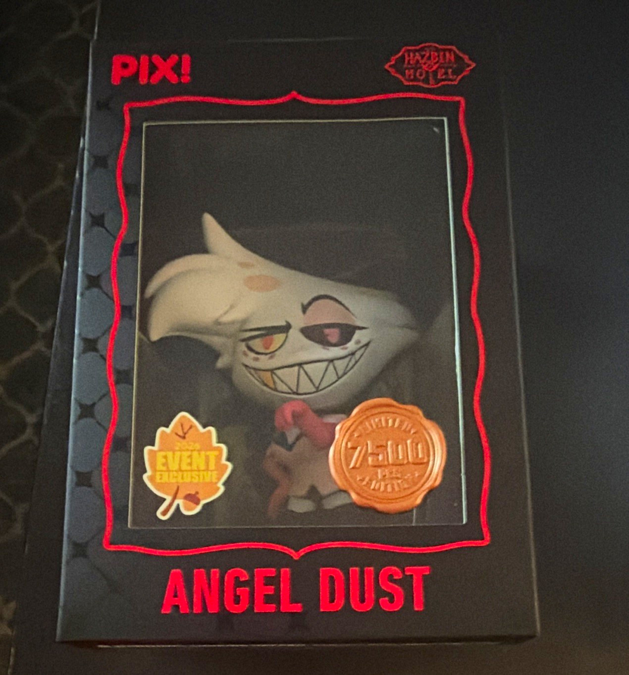 Thrilljoy PIX Hazbin Hotel Angel Dust Figurine Event Exclusive #7500