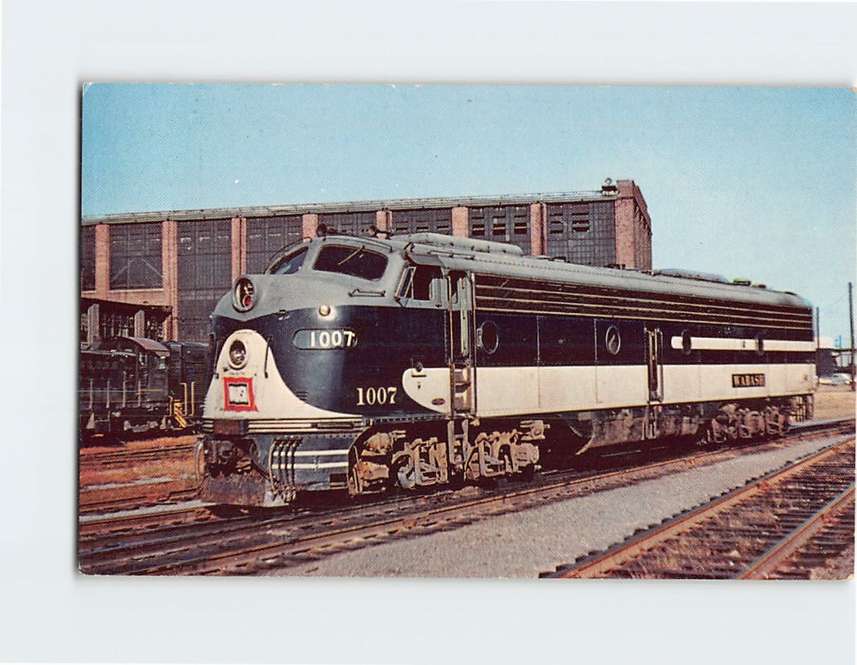 Wabash 1007 EMD E8 At Decatur Illinois T-348491