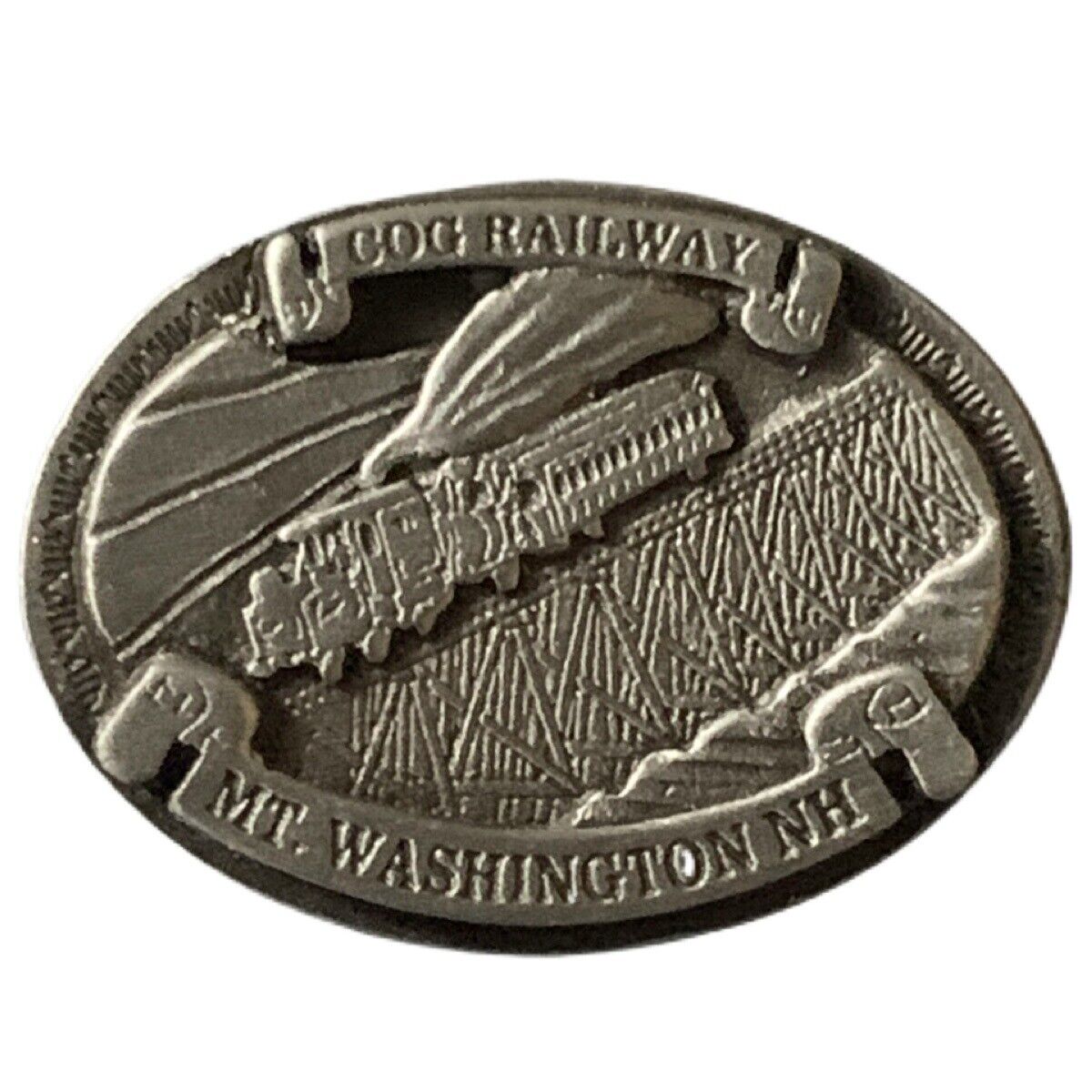 Mount Washington Cog Railway New Hampshire Solid Pewter Travel Souvenir Pin