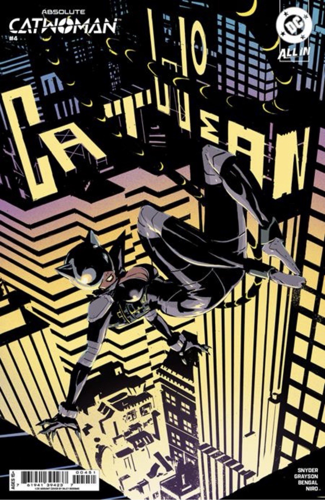 🔥 ABSOLUTE CATWOMAN #4 CVR E 1:25 RILEY ROSSMO CARD STOCK VARIANT