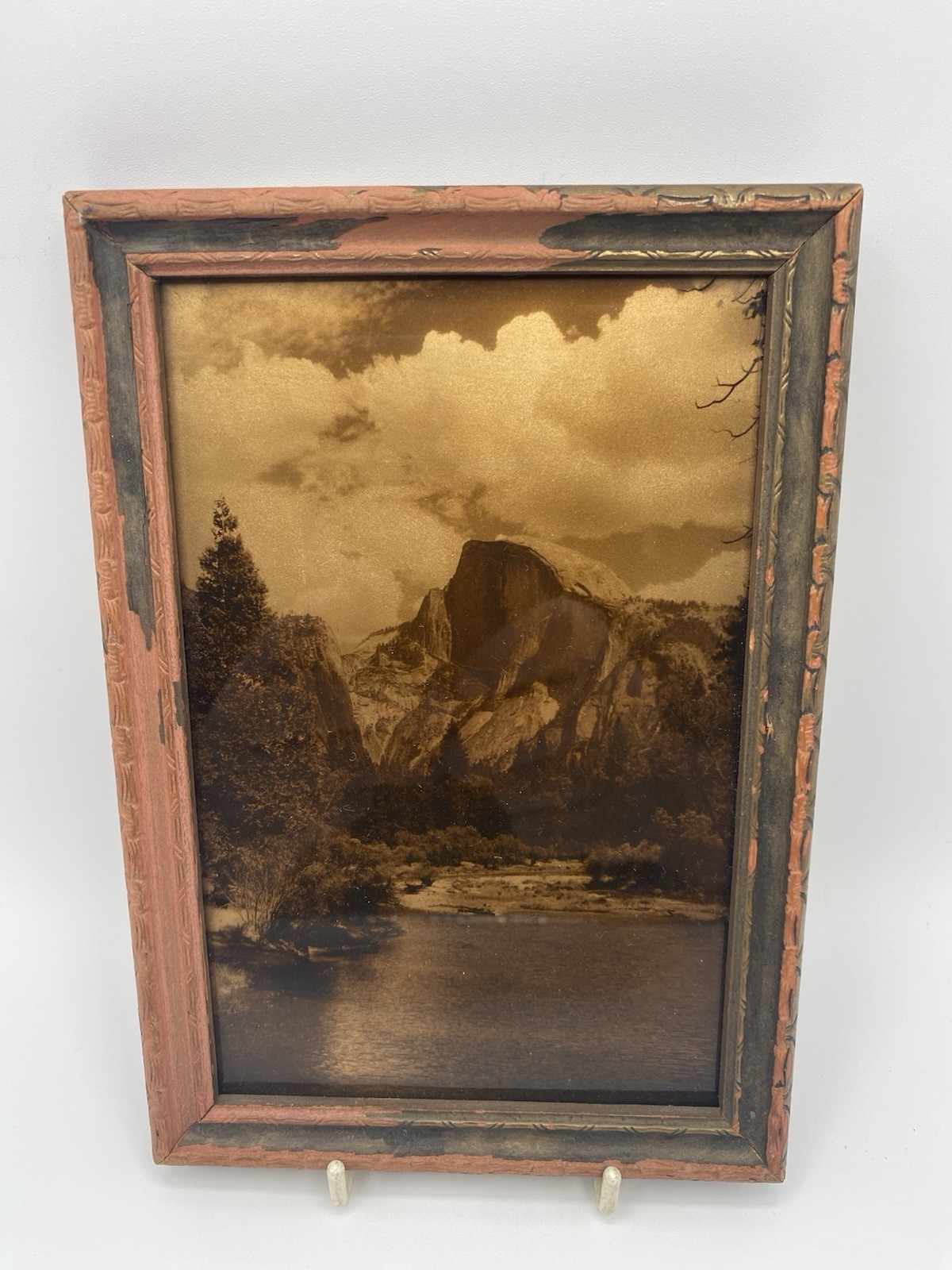 Vintage Pillsbury Orotone Photo Of Half Dome Yosemite Calif, 4 1/4