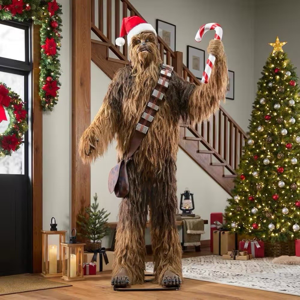 Star Wars 7.5 Ft Christmas Animated Chewbacca Decoration (New/Sealed)