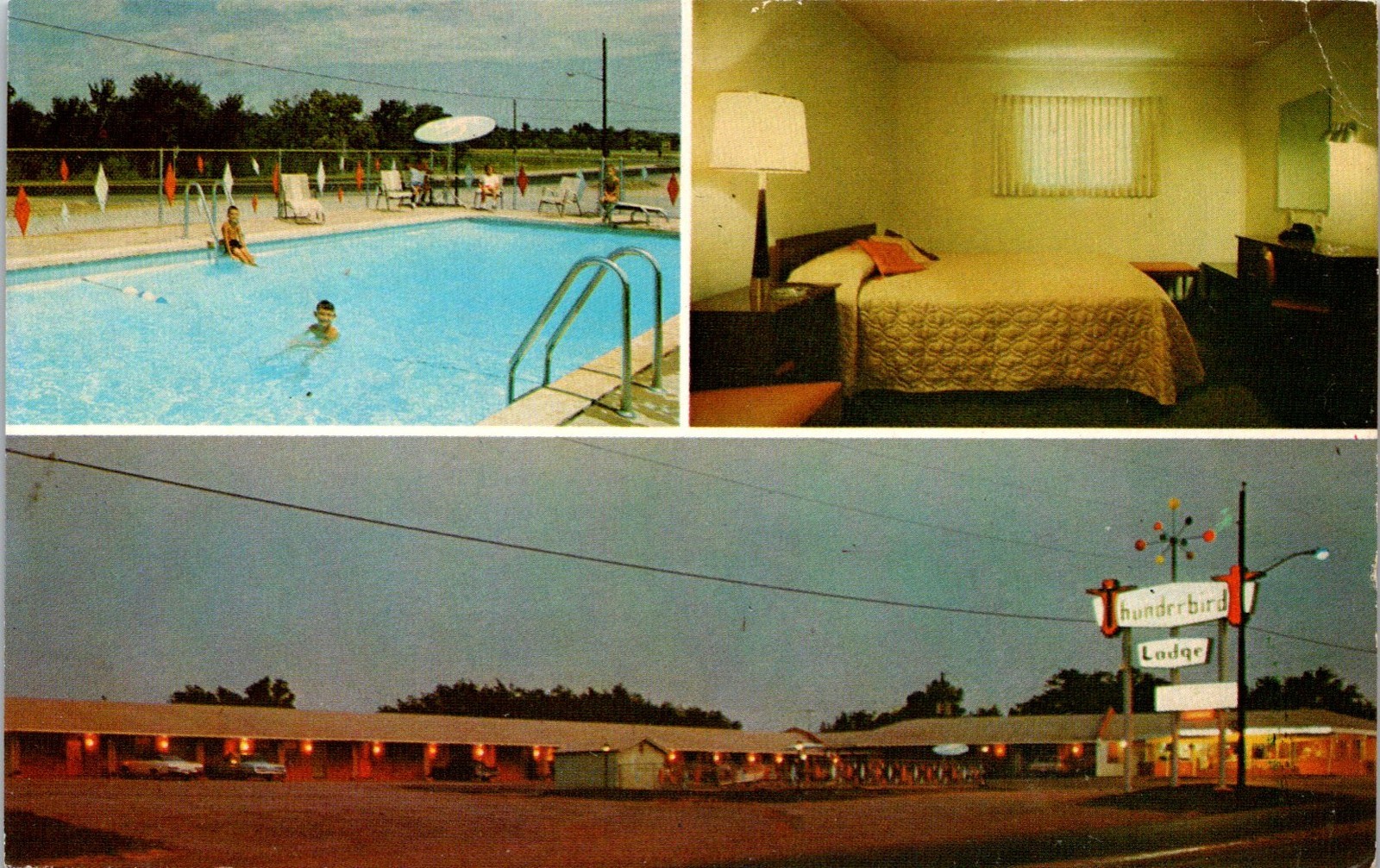 Thunderbird Lodge, Atoka, OK. Postcards unused 55564