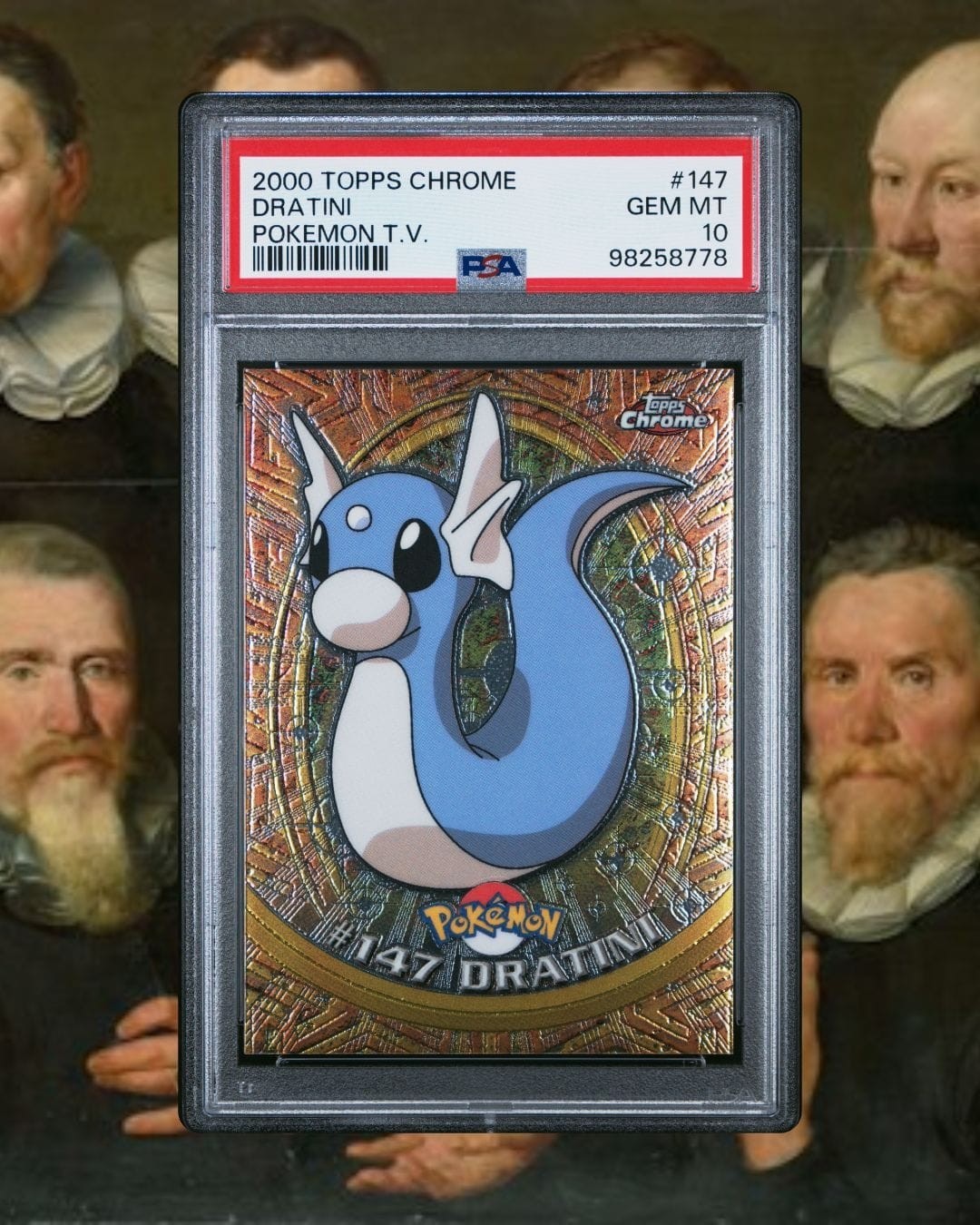 PSA 10 2000 Topps Chrome Pokemon T.V. Card #147 Dratini - Gem Mint