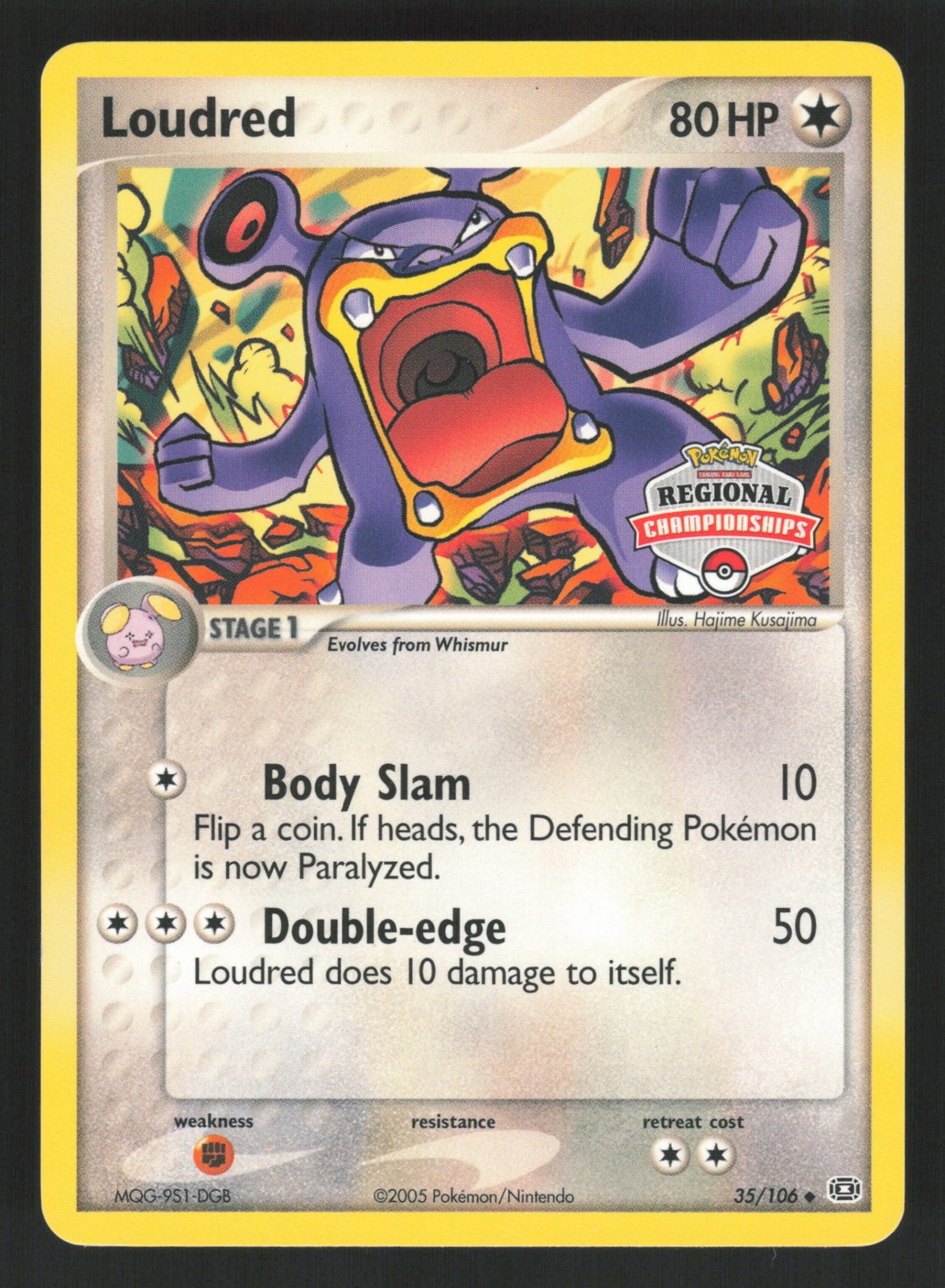 English NM Loudred (State Championships) 035/106 PR Pokemon League & Champion... English NM Loudred (State Championships) 035/106 PR Pokemon League & Champion...