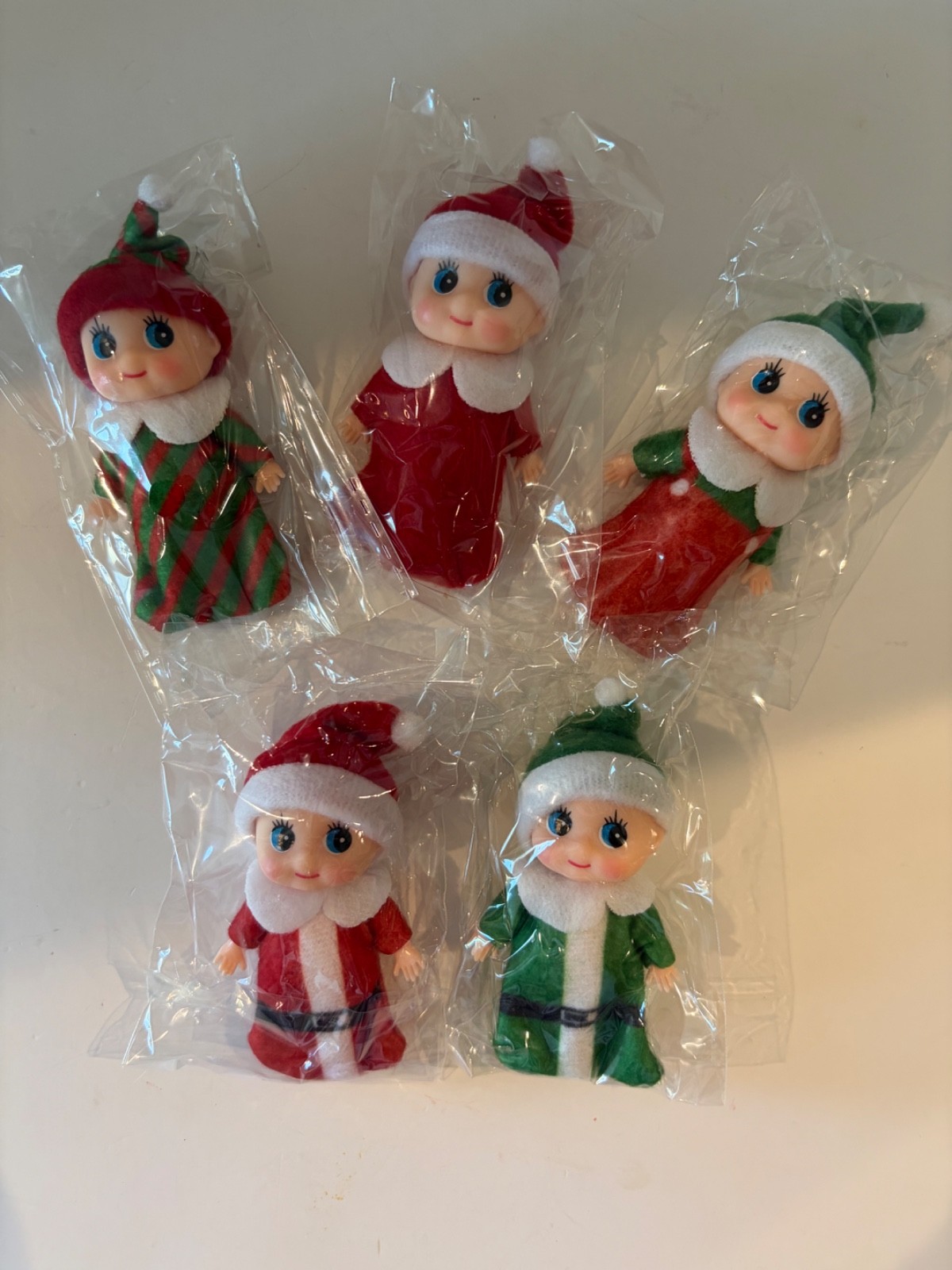 Adorable Christmas Baby Elves Lot of 5 *See Photos