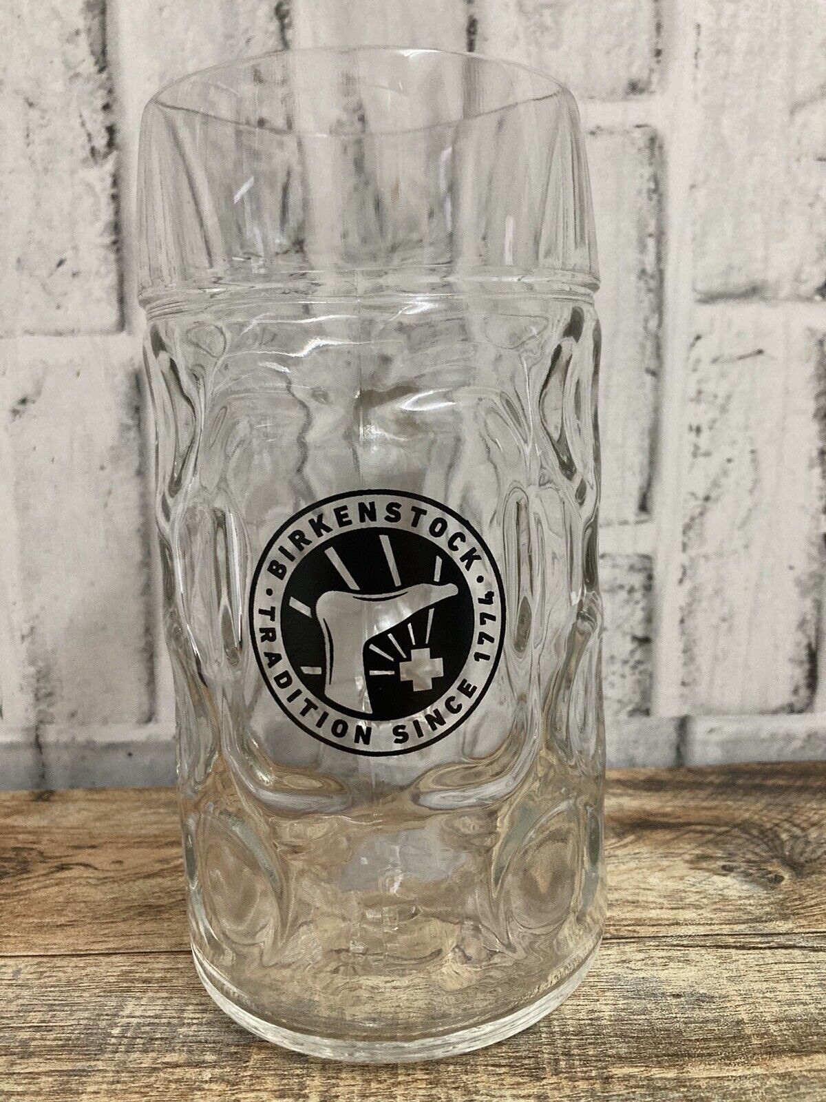Birkenstock Glass Beer Mug 1L 