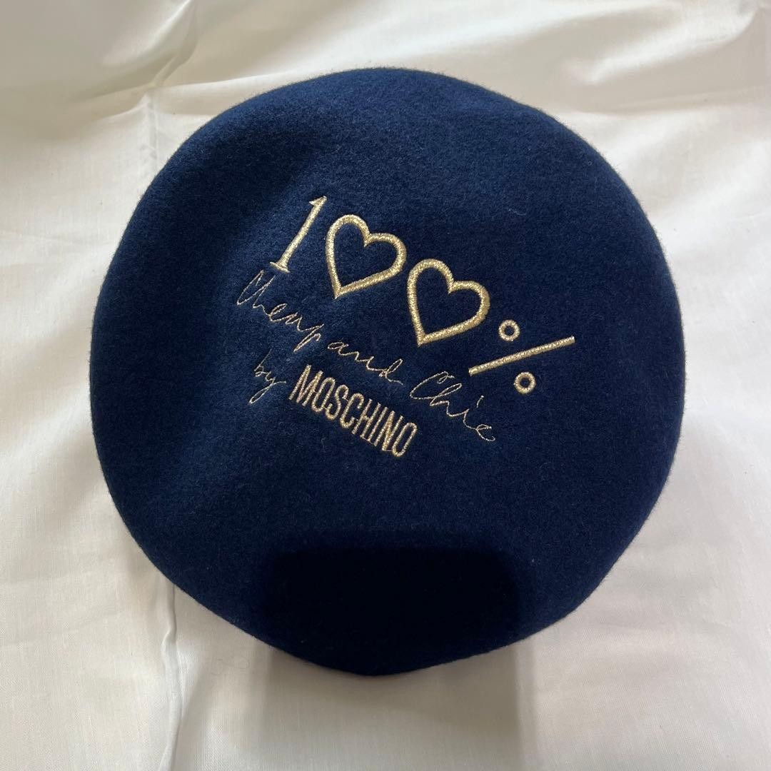 MOSCHINO Hat cap Beret Vintage Limited Edition VHTF Designer Collection Popular