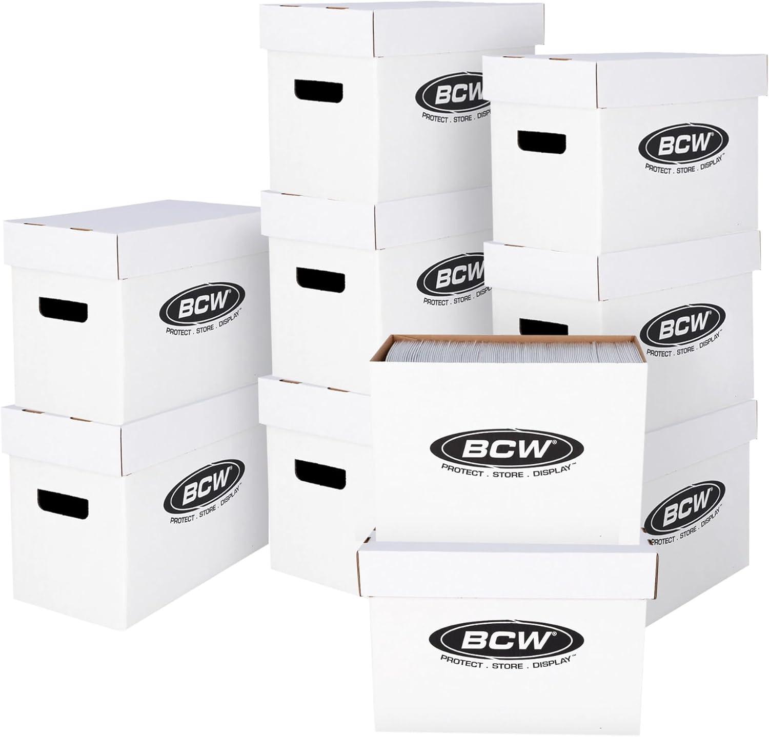 Short Comic Storage Box - 10 Pack | Holds 150-175 Current/Silver Age Comics | St