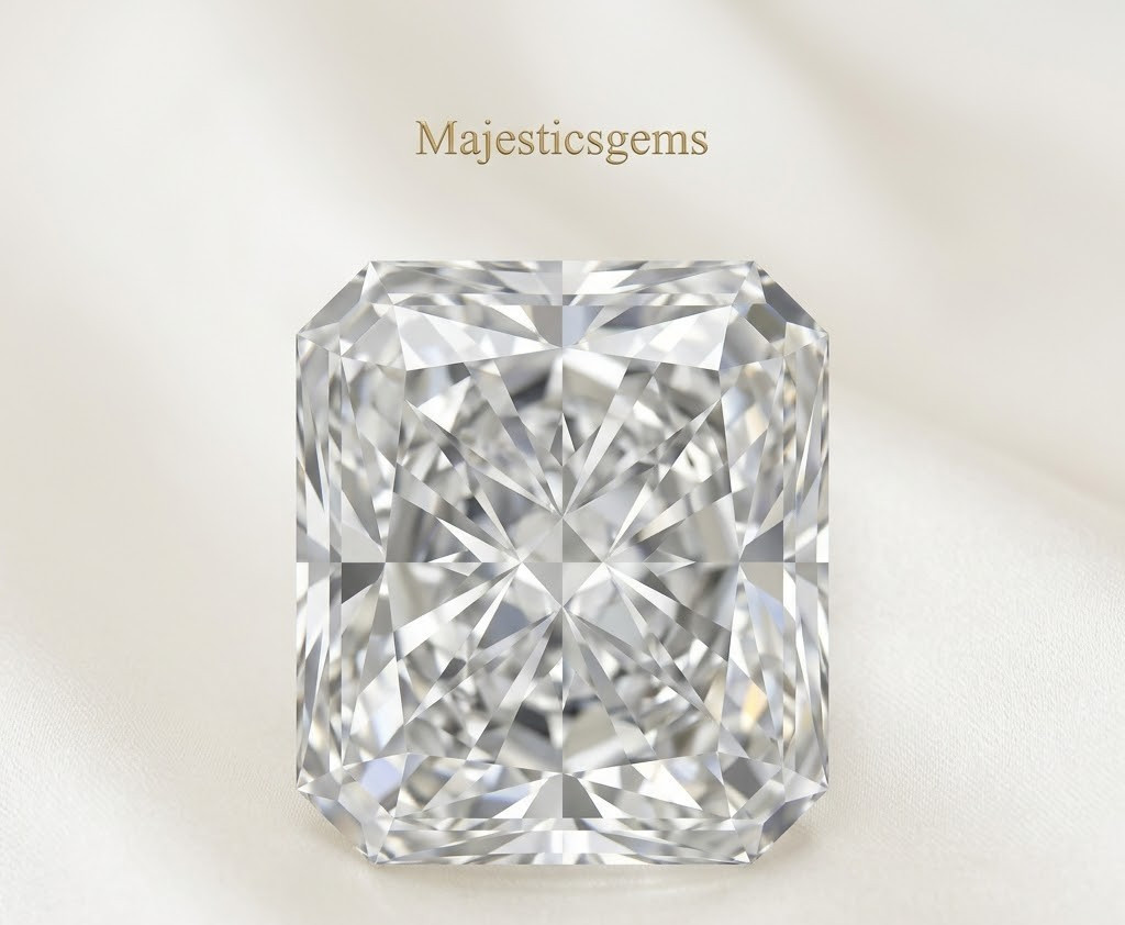 3 Ct Radiant Cut White Lab Grown Diamond VVS1 D Color Certified Loose Stone