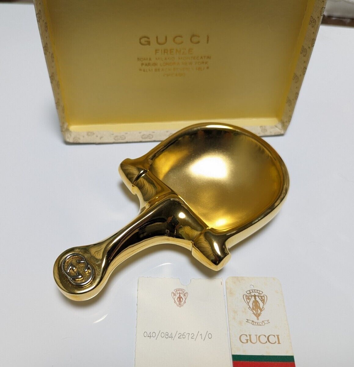 Authentic Gucci Vintage Horse Bits Trinket Tray