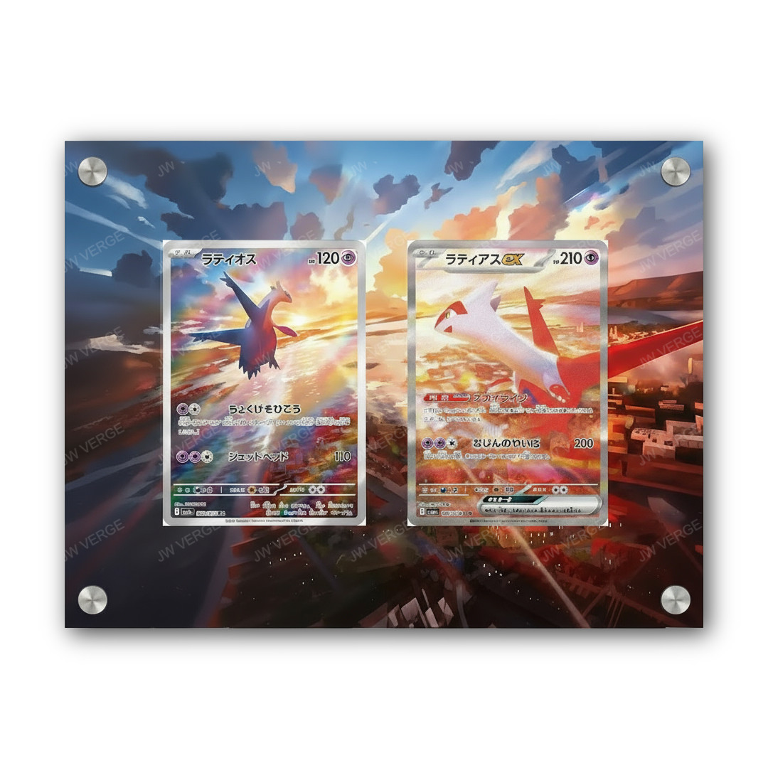 Latias & Latios - Exclusive Pokémon Extended Artwork Display Case