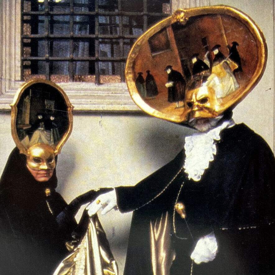 Vintage 1980s La Bottega Dei Mascareri Costume Mask Shop Manufacturer Ad Promo
