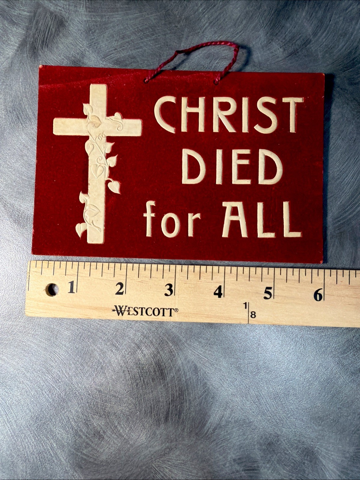 Watchtower  religious motto wall card rare small size