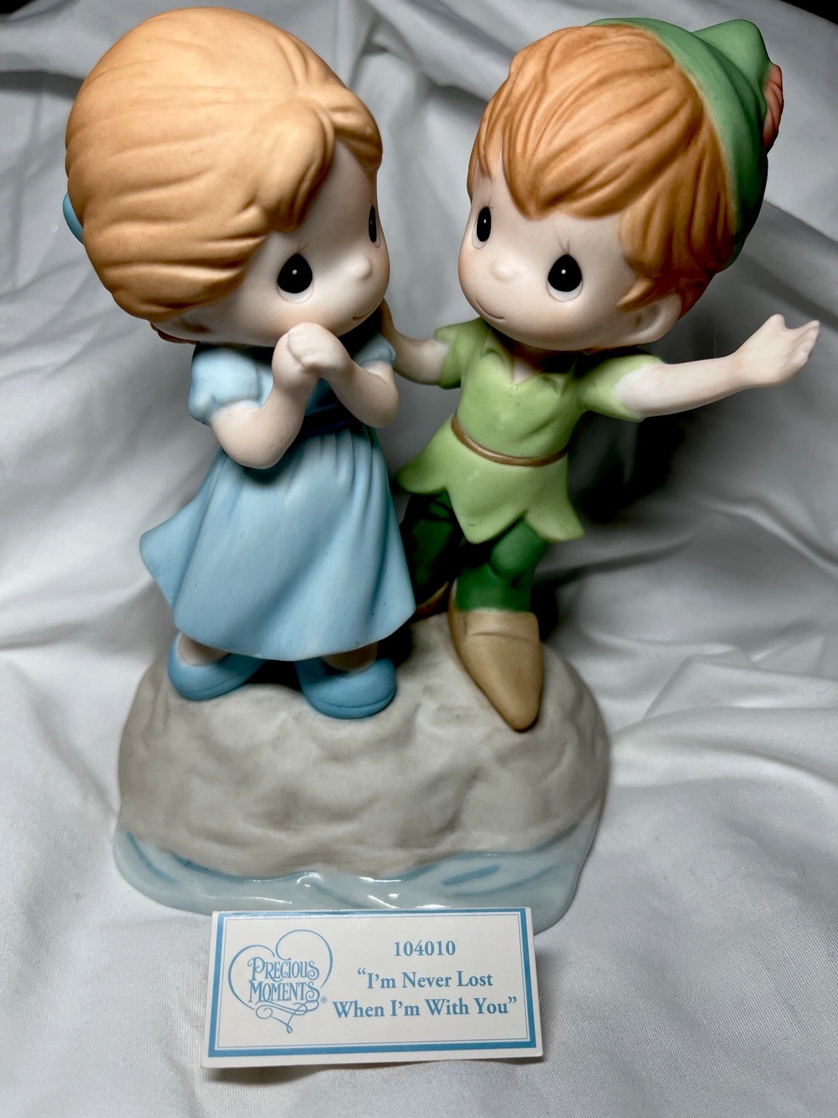 Precious Moments “I’m Never Lost When I’m With You” Disney Peter Pan With Card