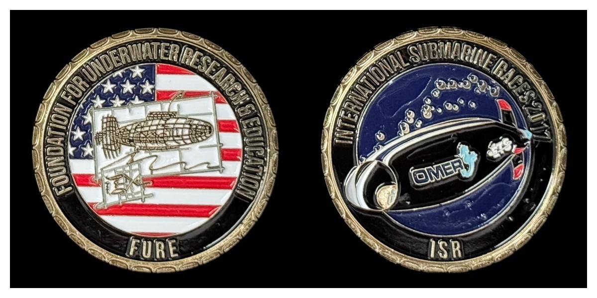 FURE International Submarine Races 2017 Challenge Coin 4#B