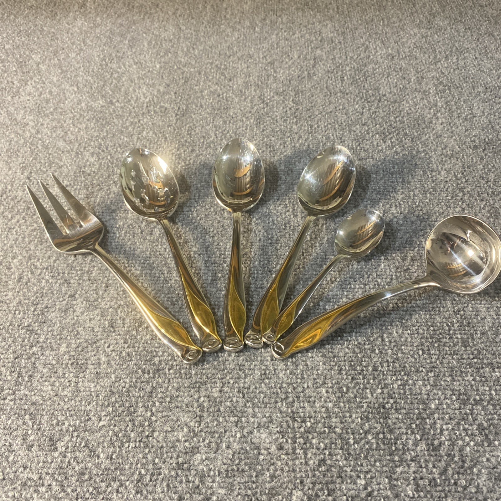 Gorham’s Golden Spring Bud Flatwear  65 Piece Set