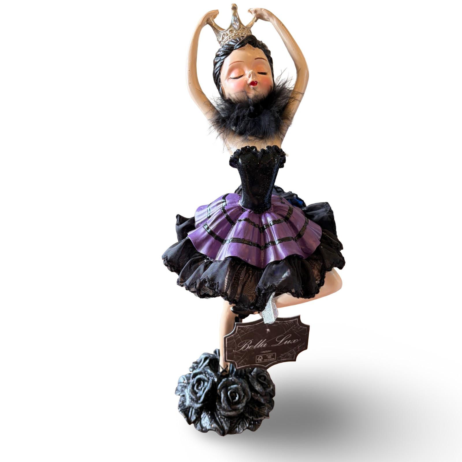 Bella Lux Gothic Ballerina Black Purple Halloween NEW • VIRAL • Ships Today