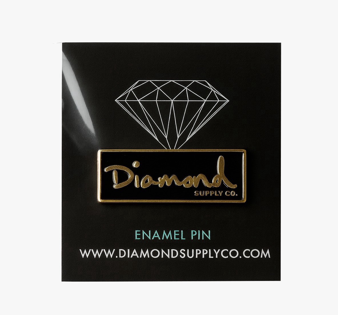 2x Diamond Supply CO. Script Enamel Pin Black & Gold 2x Diamond Supply CO. Script Enamel Pin Black & Gold